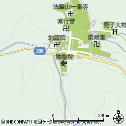 法華山隣聖院周辺の地図