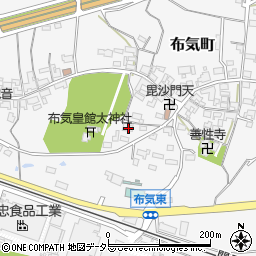 三重県亀山市布気町1676周辺の地図