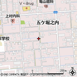 静岡県焼津市五ケ堀之内1252周辺の地図