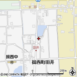 兵庫県たつの市揖西町田井115周辺の地図