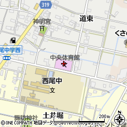 愛知県西尾市丁田町前通120周辺の地図