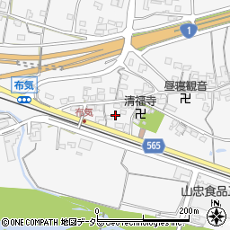 三重県亀山市布気町1458-1周辺の地図