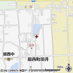 兵庫県たつの市揖西町田井58周辺の地図