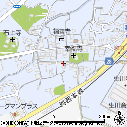 三重県亀山市和田町36周辺の地図
