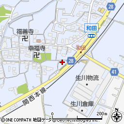 三重県亀山市和田町240周辺の地図