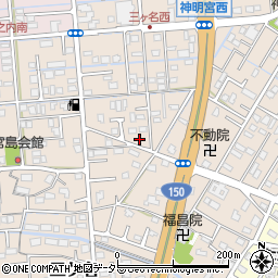 静岡県焼津市三ケ名740-1周辺の地図