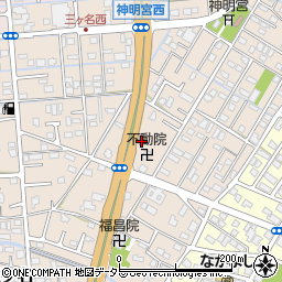 静岡県焼津市三ケ名878周辺の地図