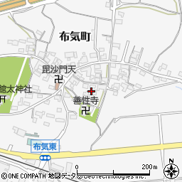 三重県亀山市布気町1715周辺の地図