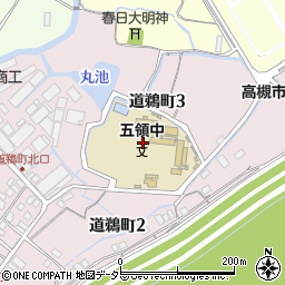 大阪府高槻市道鵜町3丁目20周辺の地図