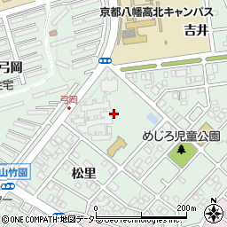 京都府八幡市男山松里1周辺の地図