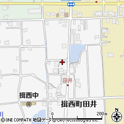 兵庫県たつの市揖西町田井110周辺の地図