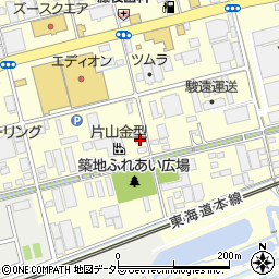 静岡県藤枝市築地612周辺の地図