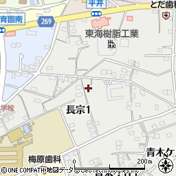 愛知県知多郡武豊町長宗周辺の地図