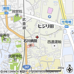 愛知県知多郡武豊町ヒジリ田96周辺の地図