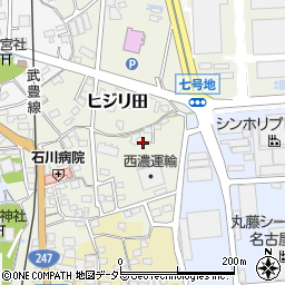 愛知県知多郡武豊町ヒジリ田141周辺の地図