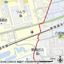 静岡県藤枝市築地340周辺の地図