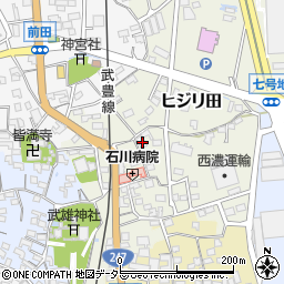 愛知県知多郡武豊町ヒジリ田65周辺の地図