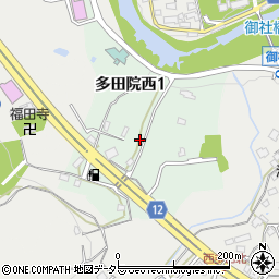 兵庫県川西市多田院西周辺の地図
