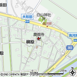 慶恩寺周辺の地図