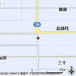 京都府八幡市内里長部代周辺の地図