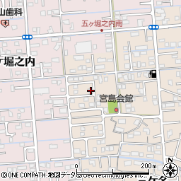 静岡県焼津市三ケ名658-6周辺の地図