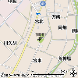 愛知県豊川市金沢町宮北27周辺の地図