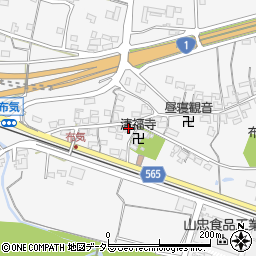 三重県亀山市布気町1460-1周辺の地図