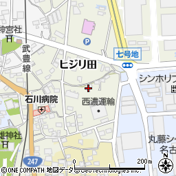 愛知県知多郡武豊町ヒジリ田137周辺の地図