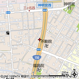 静岡県焼津市三ケ名870周辺の地図