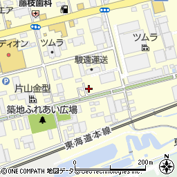 静岡県藤枝市築地606周辺の地図