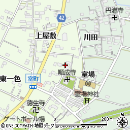 愛知県西尾市室町中屋敷109周辺の地図