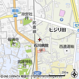 愛知県知多郡武豊町ヒジリ田51周辺の地図