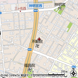 静岡県焼津市三ケ名883-1周辺の地図