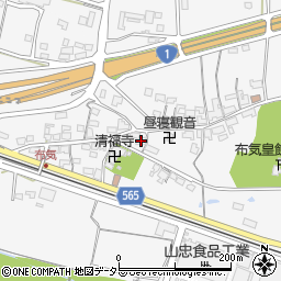 三重県亀山市布気町1469-1周辺の地図