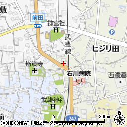 愛知県知多郡武豊町ヒジリ田46周辺の地図