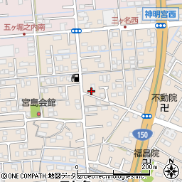 静岡県焼津市三ケ名752周辺の地図