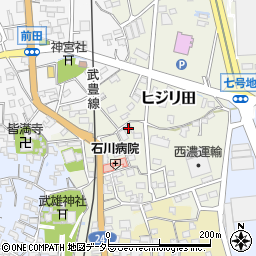 愛知県知多郡武豊町ヒジリ田64周辺の地図