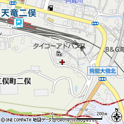 静岡県浜松市天竜区二俣町阿蔵287周辺の地図