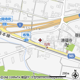 三重県亀山市布気町1417-1周辺の地図