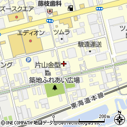 静岡県藤枝市築地611-5周辺の地図