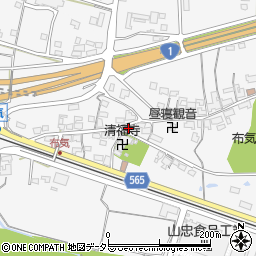三重県亀山市布気町1462周辺の地図