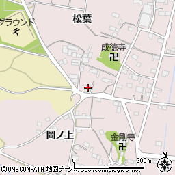 愛知県豊川市西原町松葉1周辺の地図
