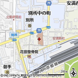 大阪府高槻市別所新町周辺の地図