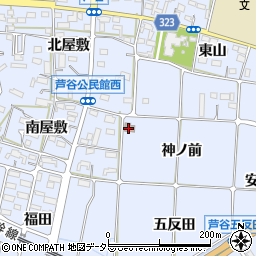 芦谷公民館周辺の地図