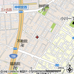 静岡県焼津市三ケ名940周辺の地図