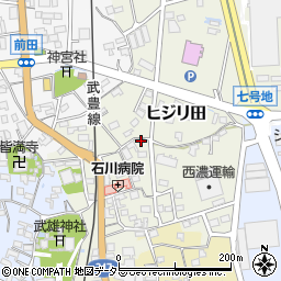 愛知県知多郡武豊町ヒジリ田97周辺の地図