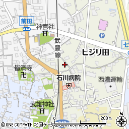 愛知県知多郡武豊町ヒジリ田52周辺の地図