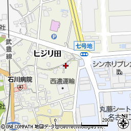 愛知県知多郡武豊町ヒジリ田146周辺の地図