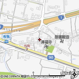 三重県亀山市布気町1399-1周辺の地図
