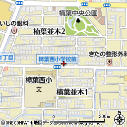 大阪府枚方市楠葉並木周辺の地図